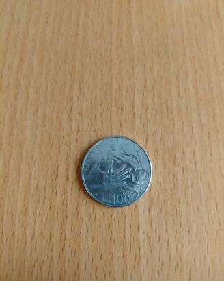 Moneta 100 lire città del vaticano