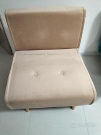 Divano letto/Poltrona letto in velluto 