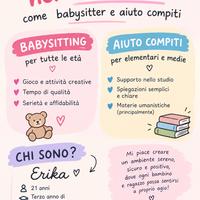 supporto compiti o babysitter weekend