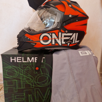 Casco Moto Integrale Cross Con Visiera Oneal
