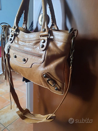 Borsa City pelle vera Made in Italy