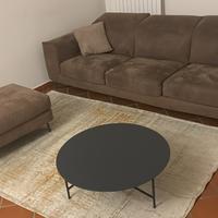 Divano con Sedute Allungabili + Pouf Chaise Longue