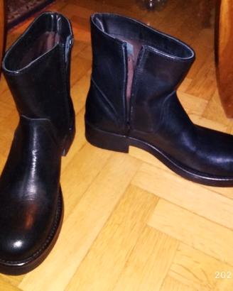 Stivaletti donna tg.40 NUOVI anfibi stivali pelle