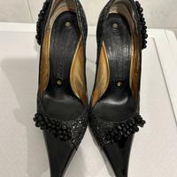 Décolleté in vernice nera Gianmarco Lorenzi.