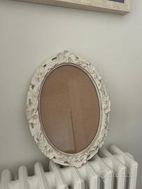 Elegante Cornice Ovale Shabby Chic - 35x46 cm