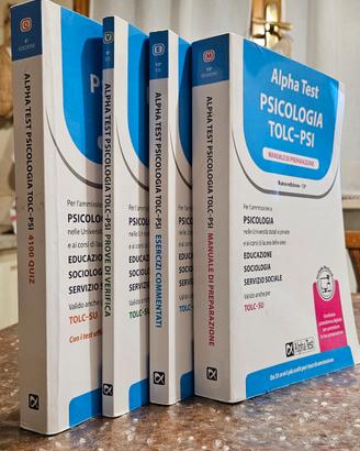 Alpha Test. Psicologia. Tolc-PSI. Kit 4 Tomi