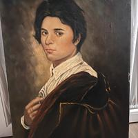 Dipinto quadro a olio su tela 50x70 UOMO