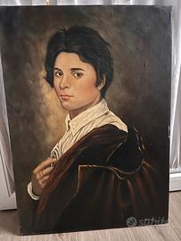 Dipinto quadro a olio su tela 50x70 UOMO