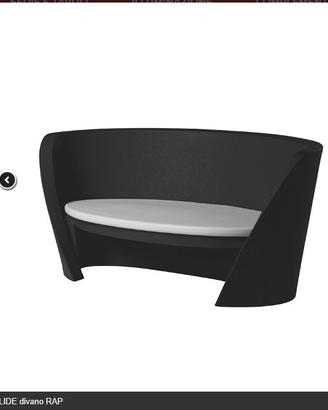 DIVANI "SLIDE" E DIVANI IN SIMILPELLE NERI/BIANCHI