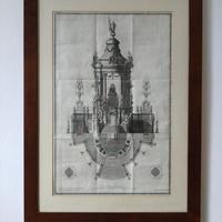 quadro con stampa di architettura