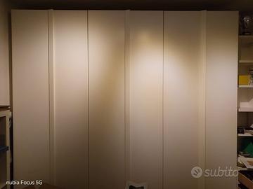 Armadio 6 ante total white