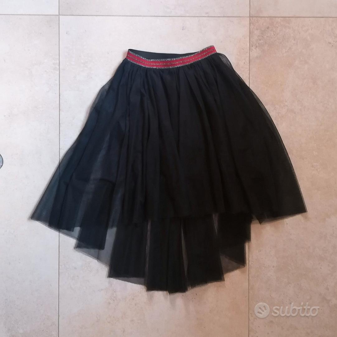 Gonna tulle nera on sale asimmetrica