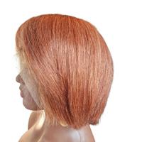 parrucca naturale liscia corte di colore 