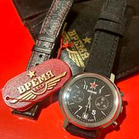 Cronografo sovietico Vremia carica manuale NOS