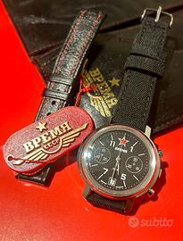 Cronografo sovietico Vremia carica manuale NOS