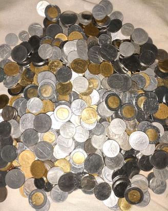 lotto monete lira italiana 10 pezzi  originali 