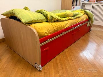 Letto Moretti Compact con materasso tipo memory