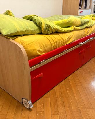 Letto Moretti Compact con materasso tipo memory