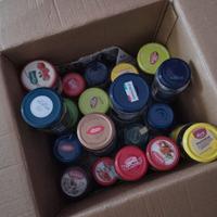 60 barattoli in vetro vuoti