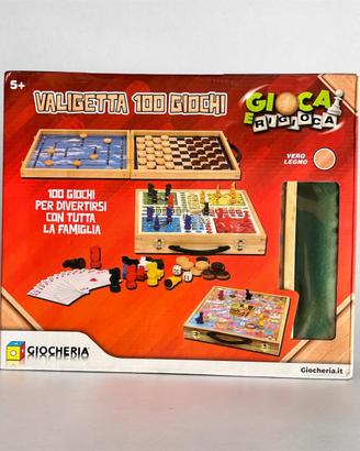 GIOCHERIA Valigetta 100 Giochi in Legno 🎲