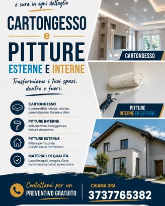 Pitture e cartongessi