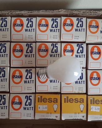 20pz lampadine opali osram silica vintage