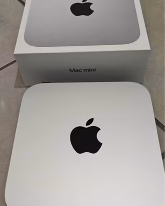 Apple mac mini m1 con stand keyboard e mouse