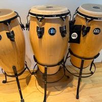 set congas MEINL, 11,75 - 12,5 e 13 pollici