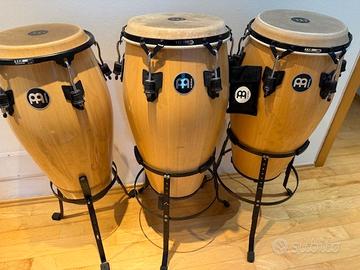 set congas MEINL, 11,75 - 12,5 e 13 pollici