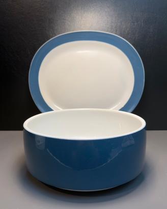 Insalatiera + Piatto Ovale Ginori Colonna