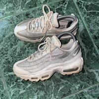 Nike air max 95 argento bianche taglia 36 donna