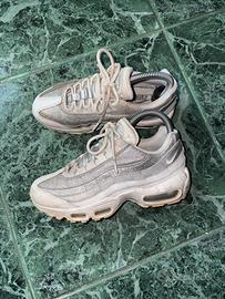Nike air max 95 argento bianche taglia 36 donna
