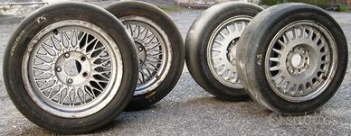 Treno ruote BMW con slick