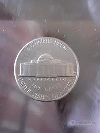 moneta usa 5 cents monticello