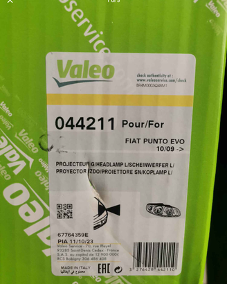 Faro e parafango Fiat punto
