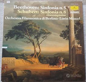 DISCO VINILE LP BEETHOVEN SINF.5-SHUBERT SINF.8