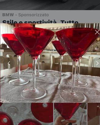 Bicchieri, calici da cocktail