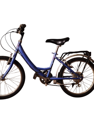 bicicletta 20" blu metallizzato