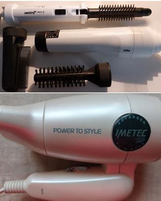 2 phon 1 haircurl Braun Imetec. Insieme o separati