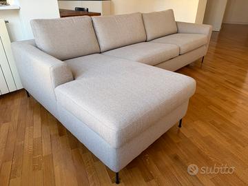 DIVANO LETTO a L 3 posti con materasso beige