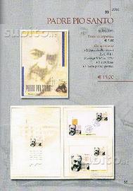 Padre pio santo 2002 - folder filatelico
