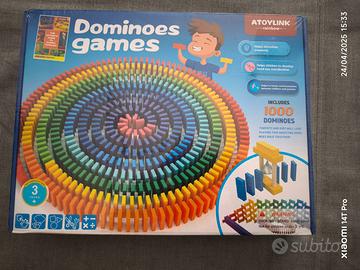 1000 Pezzi Domino in Legno Domino Gioco Mattoncini