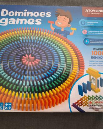 1000 Pezzi Domino in Legno Domino Gioco Mattoncini