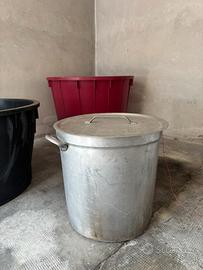 Pentolone per salsa 98 litri in alluminio