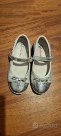 Ballerine n.27 Naturino bianco e argento