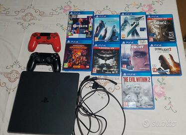  PlayStation 4 slim 512 gb con giochi e controller
