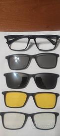 occhiali vista  1,5 gradi con Clips magnetiche 