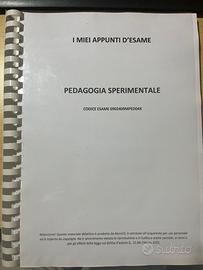 Domande Esame Pedagogia sperimental 0902409MPED04X