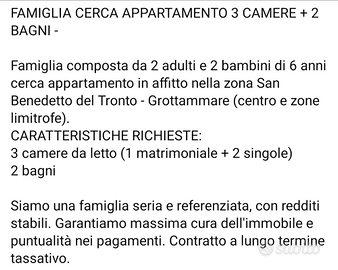 Appartamento per famiglia