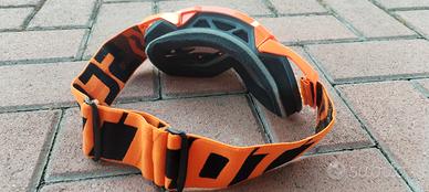 maschera Scott lente specchiata arancio